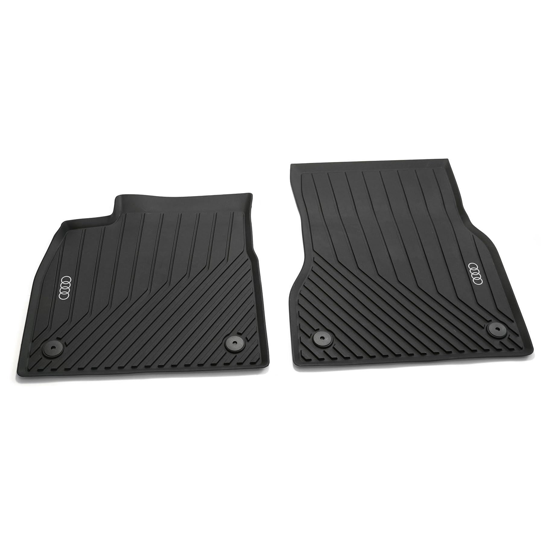 Audi 85B061501A041 Fußmatten Allwetterfußmatten 2X Gummimatten vorn, schwarz, mit Audi Ringen in Kontrastfarbe Audi 85B061501A041 Fußmatten Allwetterfußmatten 2X Gummimatten vorn, schwarz, mit Audi Ringen in Kontrastfarbe von Audi