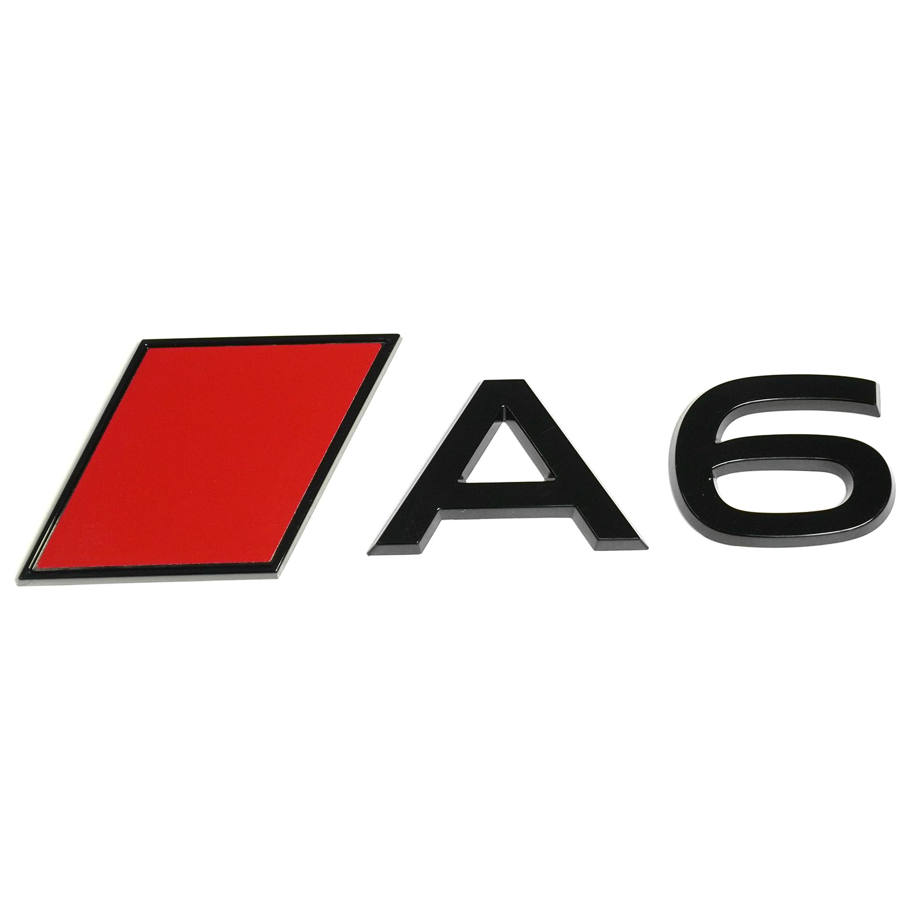 Audi 85E853740A5FQ Schriftzug A6 Emblem Aufkleber Logo Heckklappe, schwarz, mit roter Audi Sport Raute Audi 85E853740A5FQ Schriftzug A6 Emblem Aufkleber Logo Heckklappe, schwarz, mit roter Audi Sport Raute von Audi