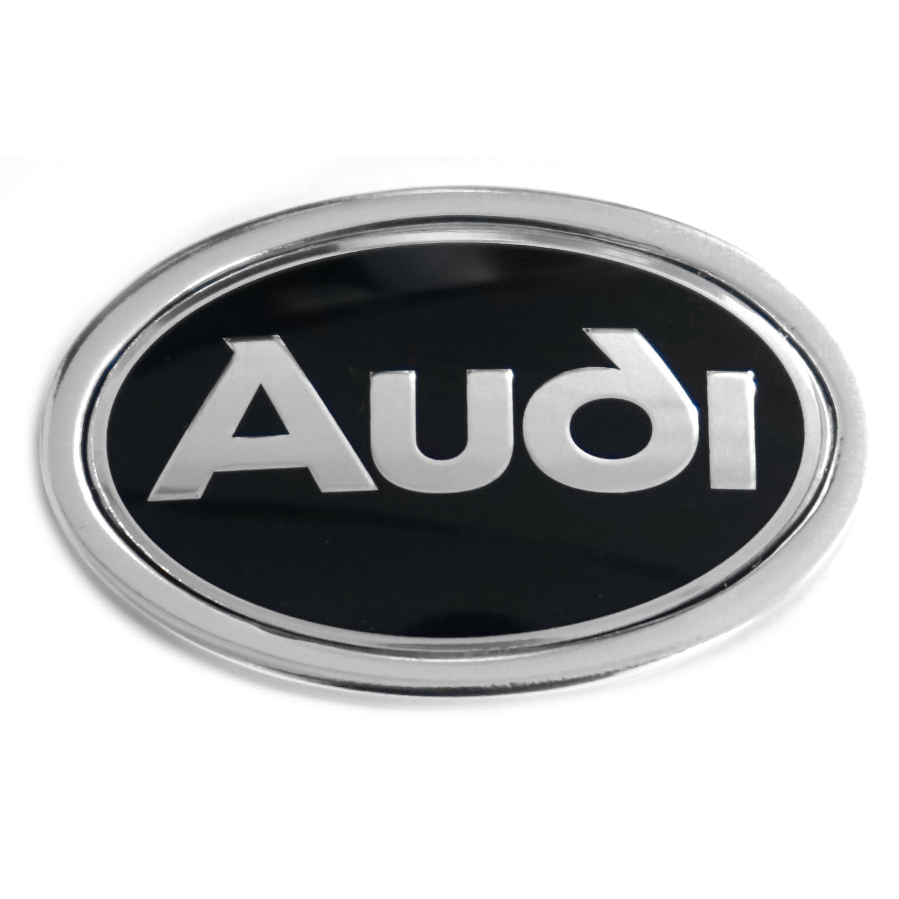 Audi 895853621A01C Plakette Logo Emblem Kotflügel, schwarz/Chrom von Audi
