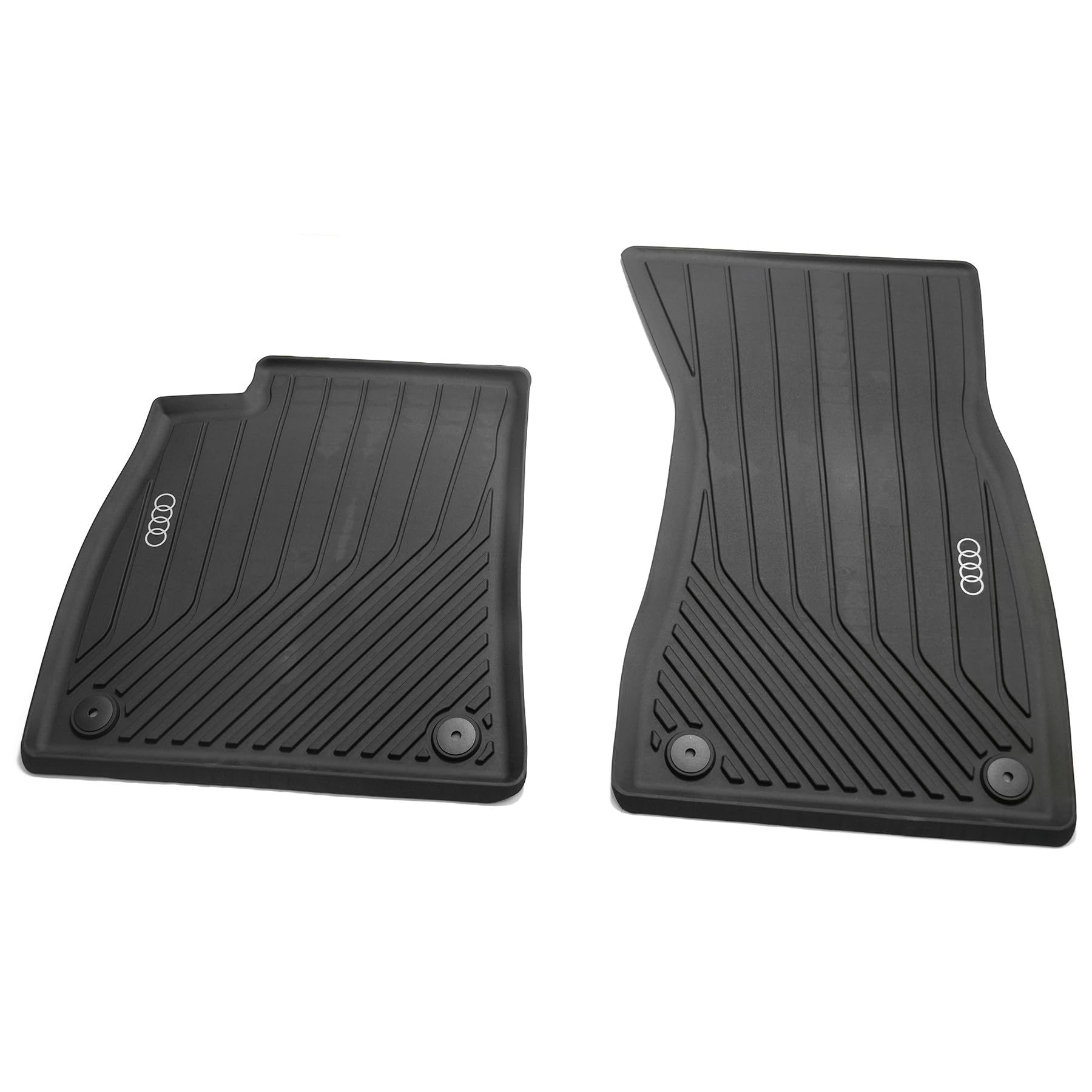 Audi 8B1061501 Gummi Fußmatten Premium Allwetterfußmatten 2X Gummimatten vorn, schwarz, mit Audi Ringe Logo Audi 8B1061501 Gummi Fußmatten Premium Allwetterfußmatten 2X Gummimatten vorn, schwarz, mit Audi Ringe Logo von Audi
