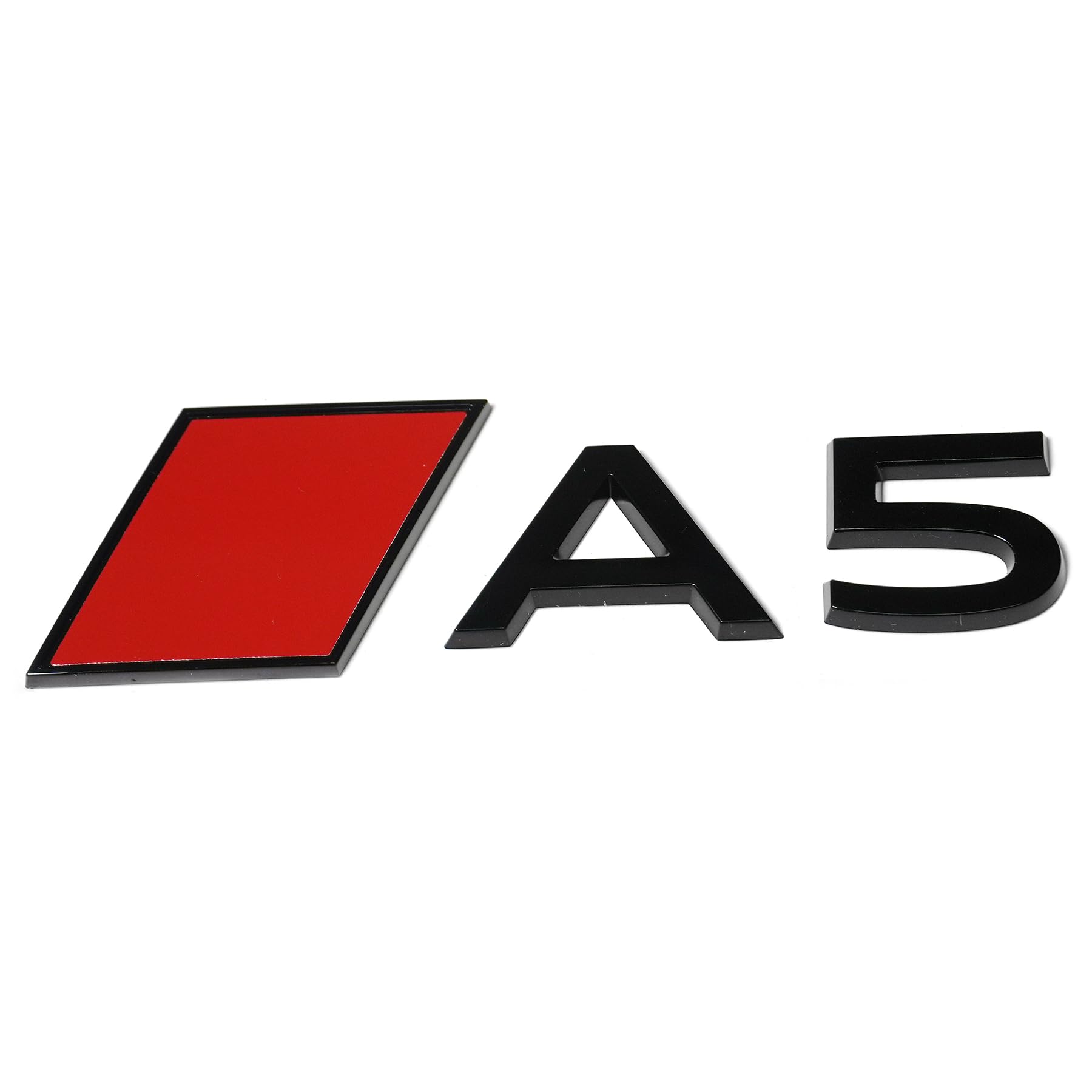 Audi 8B3853740A5FQ Schriftzug A5 Modellbezeichnung Emblem Aufkleber Heckklappe, selbstklebend, schwarz, mit roter Audi Sport Raute Audi 8B3853740A5FQ Schriftzug A5 Modellbezeichnung Emblem Aufkleber Heckklappe, selbstklebend, schwarz, mit roter Audi Sport Raute von Audi
