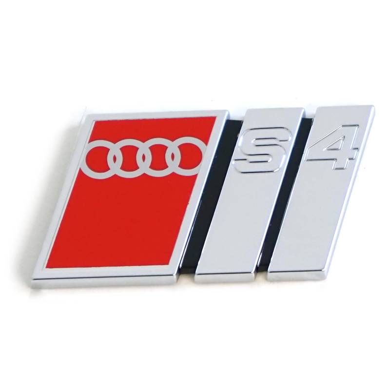 Audi 8D5853737G2ZZ Schriftzug S4 Heckklappe Logo Emblem Plakette, selbstklebend von Audi