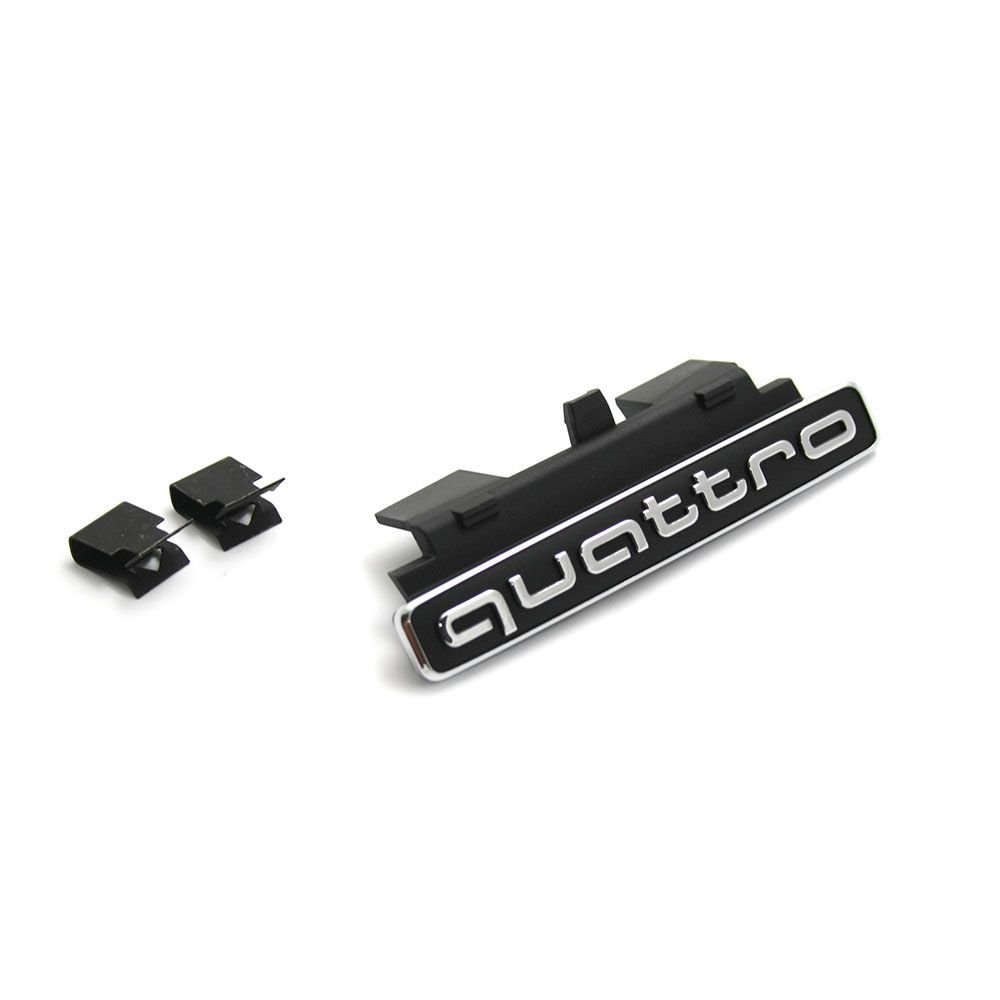 Audi 8R0853736E3FZ Schriftzug quattro Kühlergrill Logo Emblem, für Q5 (Typ 8R Facelift) Modelljahr 2013-2017 von Audi