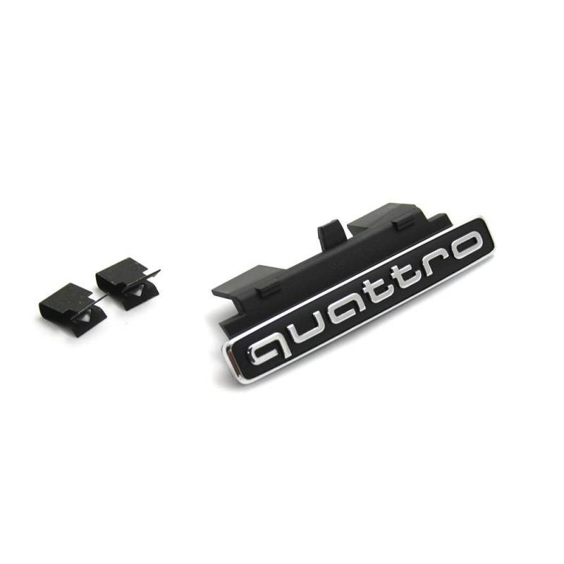 Audi 8R0853736E3FZ Schriftzug quattro Kühlergrill Logo Emblem, für Q5 (Typ 8R Facelift) Modelljahr 2013-2017 von Audi