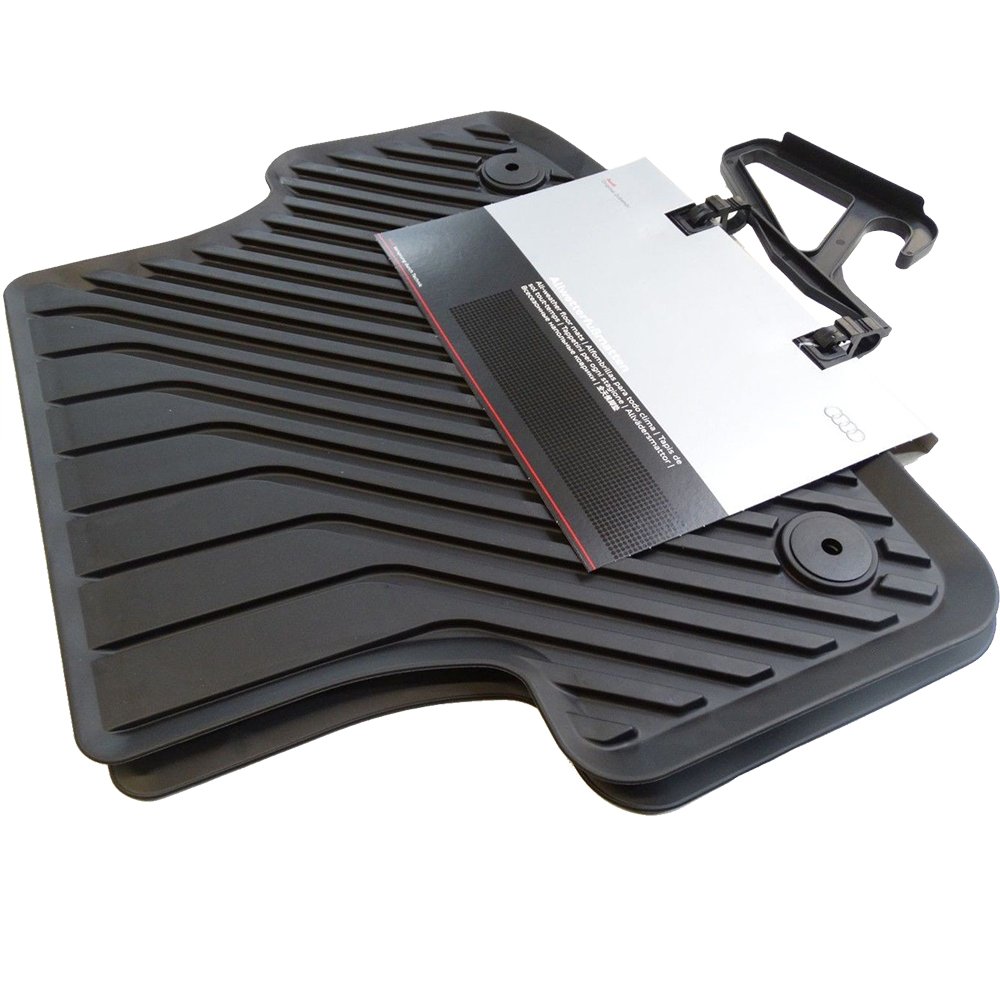 Audi 8V0061511A041 Gummifußmatten Hinten mit Verclipsung, Schwarz, 2 Stück Audi 8V0061511A041 Gummifußmatten Hinten mit Verclipsung, Schwarz, 2 Stück von Audi