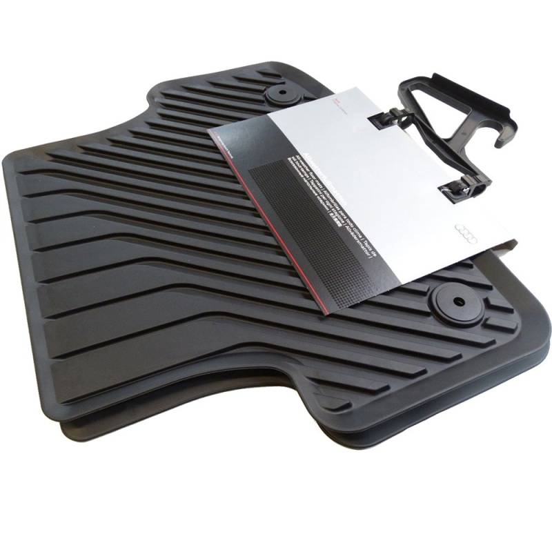 Audi 8V0061511A041 Gummifußmatten Hinten mit Verclipsung, Schwarz, 2 Stück von Audi