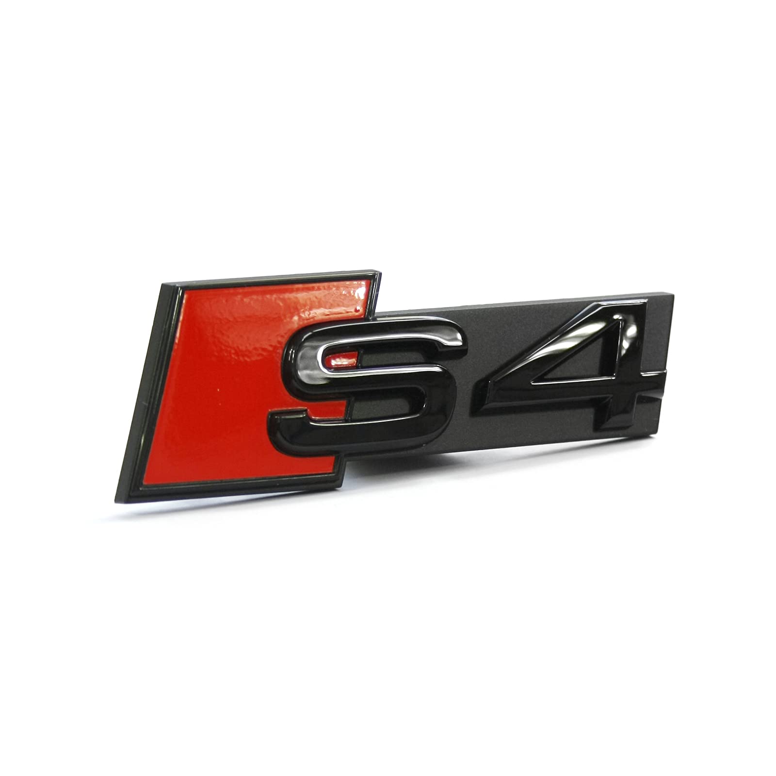Audi 8W0071805 Schriftzug S4 Clip Tuning Plakette Kühlergrill Black Edition Emblem, schwarz/rot von Audi
