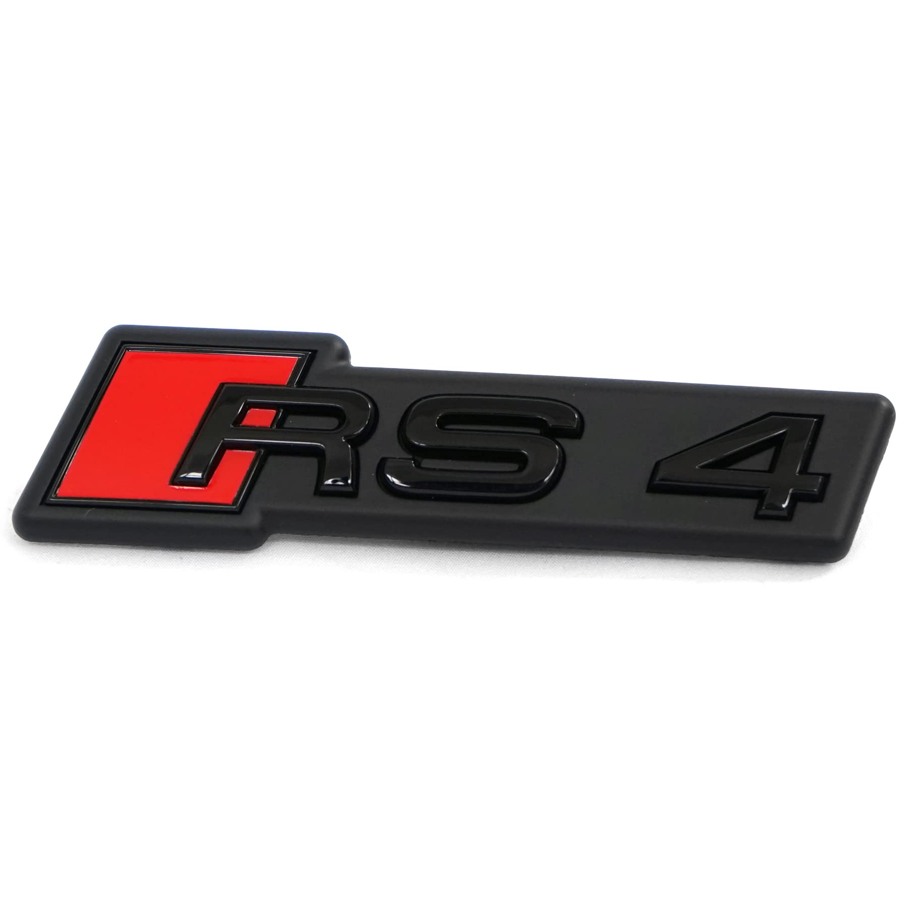 Audi 8W0853736HT94 Schriftzug RS4 Kühlergrill Clip Emblem Logo Plakette, schwarz/rot, für Facelift ab Modelljahr 2020 Audi 8W0853736HT94 Schriftzug RS4 Kühlergrill Clip Emblem Logo Plakette, schwarz/rot, für Facelift ab Modelljahr 2020 von Audi