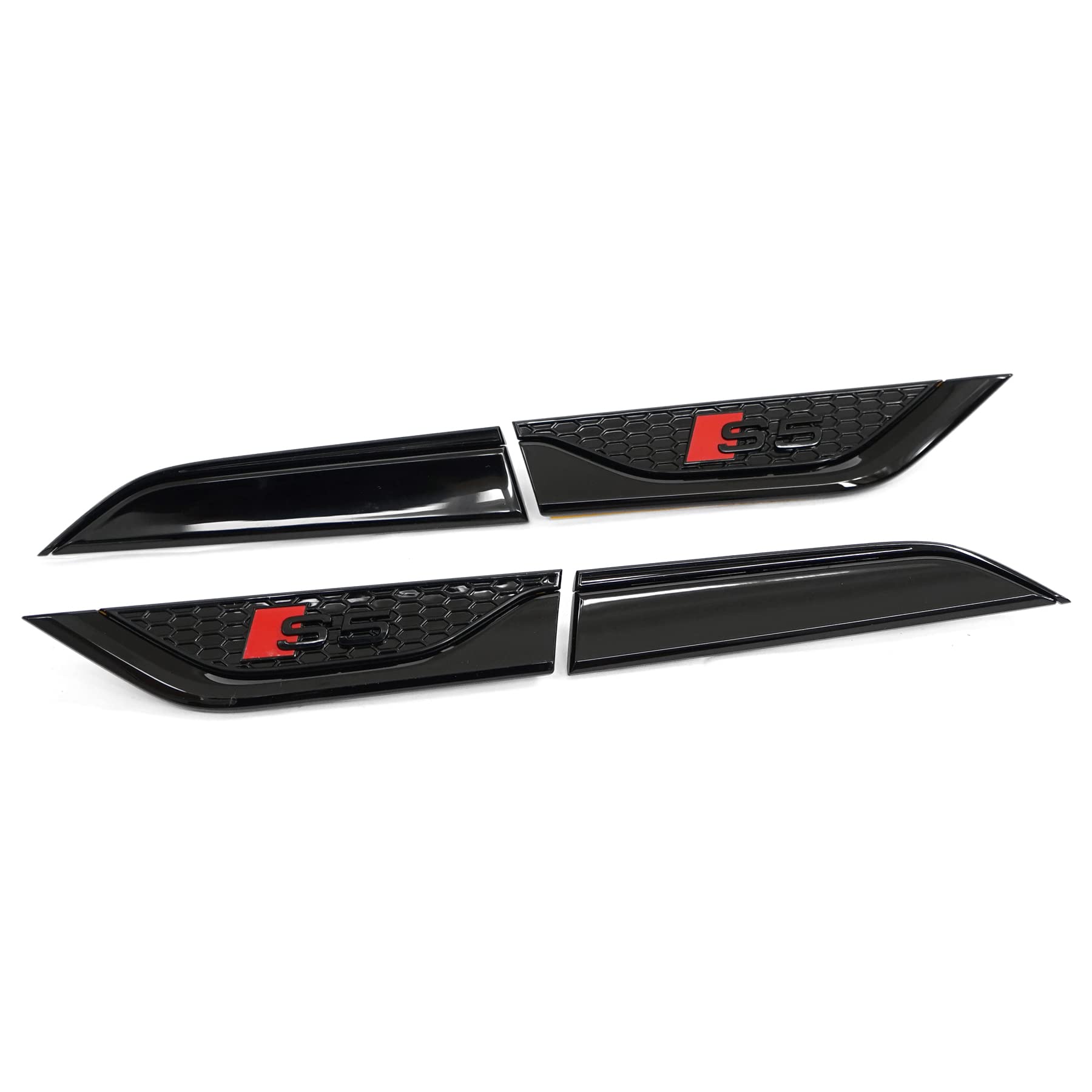 Audi 8W6071807LM Plaketten-Set S5 Schriftzug Kotflügel Logo Aufkleber, schwarz/rot Audi 8W6071807LM Plaketten-Set S5 Schriftzug Kotflügel Logo Aufkleber, schwarz/rot von Audi