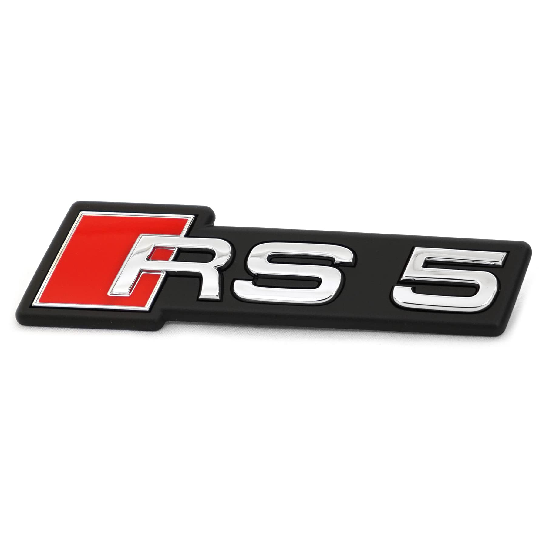 Audi 8W6853736G2ZZ Schriftzug RS5 Kühlergrill Clip Emblem Logo Plakette, Chrom/rot, für Facelift ab Modelljahr 2020 von Audi
