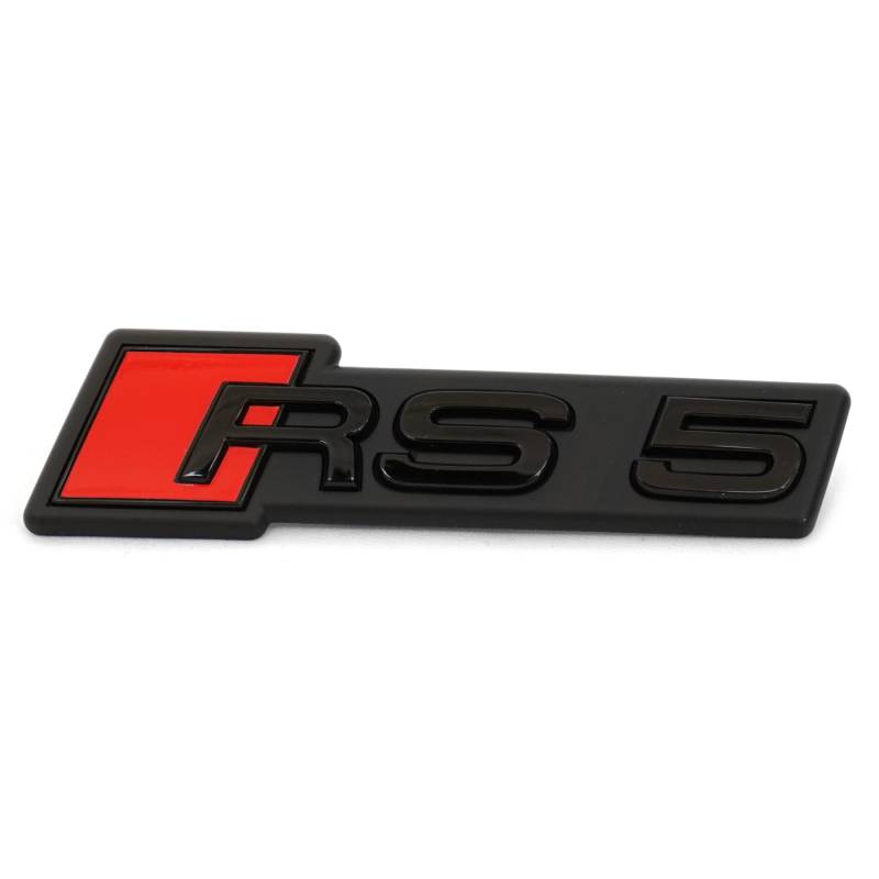 Audi 8W6853736GT94 Schriftzug RS5 Kühlergrill Clip Emblem Logo Plakette, schwarz/rot, für Facelift ab Modelljahr 2020 von Audi