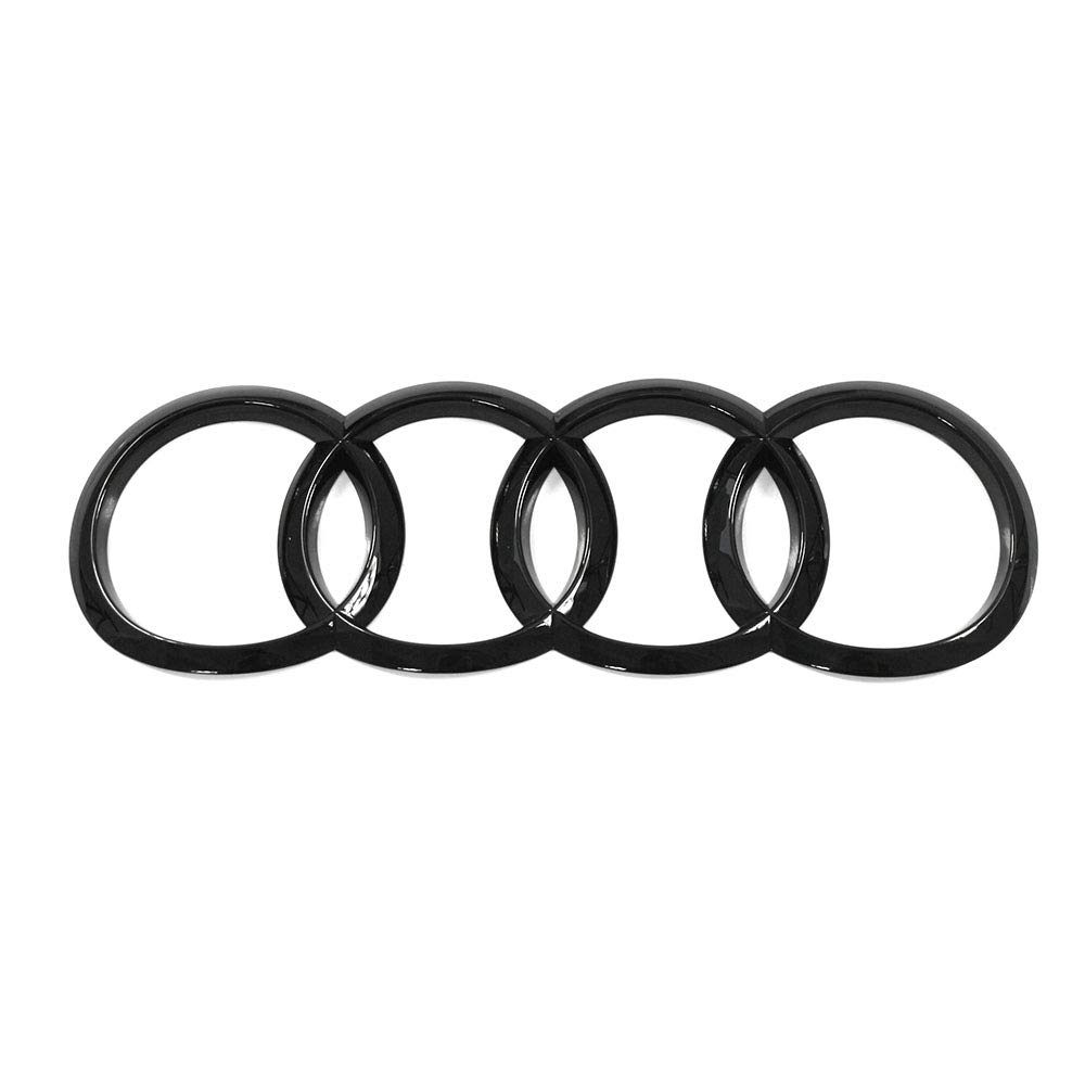 Audi 8W8853742AT94 Zeichen schwarz Heckklappe Ringe Black Edition Emblem Blackline Logo, nur für Sportback von Audi