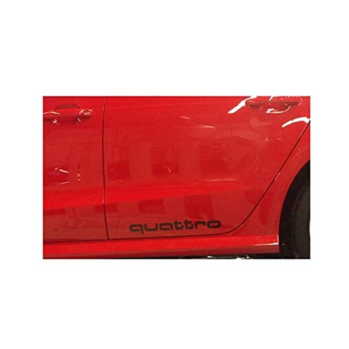 Audi 8X0064317QY9B Dekorfolie mit Quattro Schriftzug, Brillant-Schwarz von Audi