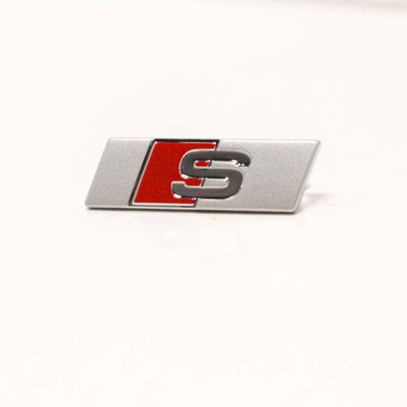 Audi Original Lenkrad S Plakette Interieur Sportlenkrad Clip Multifunktionslenkrad Emblem von Audi