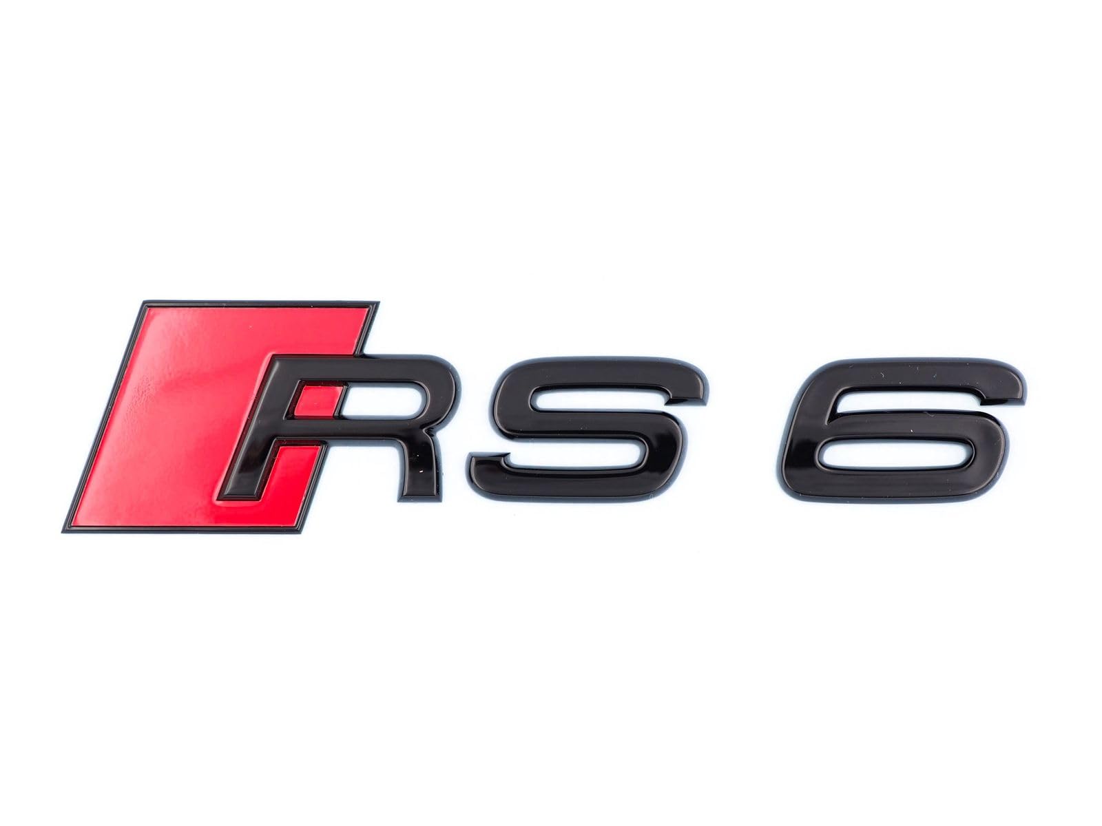 Audi Original RS6 Schriftzug schwarz Glanz hinten Heckklappe 4K0853740 T94 Audi Original RS6 Schriftzug schwarz Glanz hinten Heckklappe 4K0853740 T94 von Audi