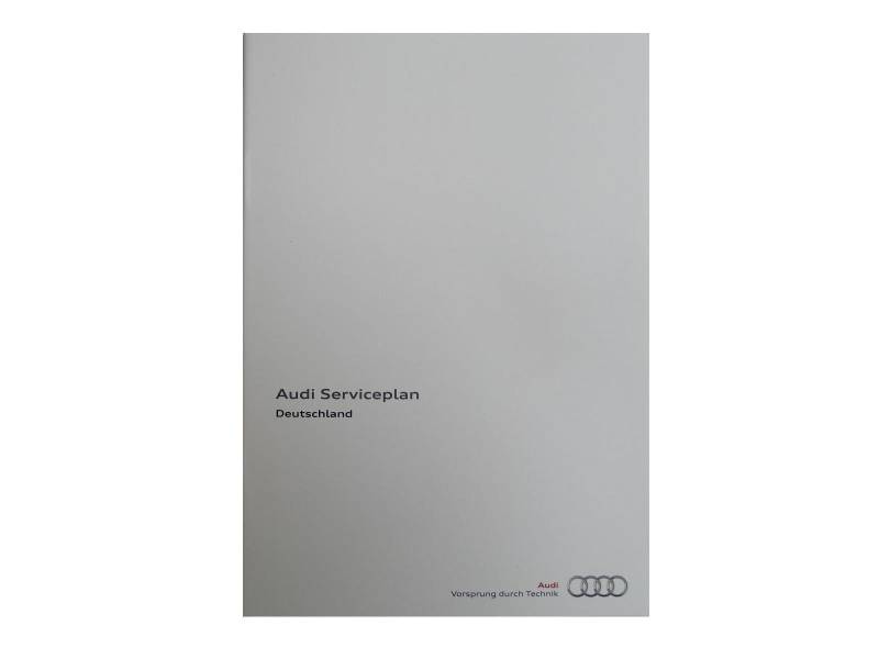 Audi Original Serviceplan Serviceheft Scheckheft A1,A3,A4,A5,A6,A7,A8,TT,Q3,Q5,Q7,R8 von Audi