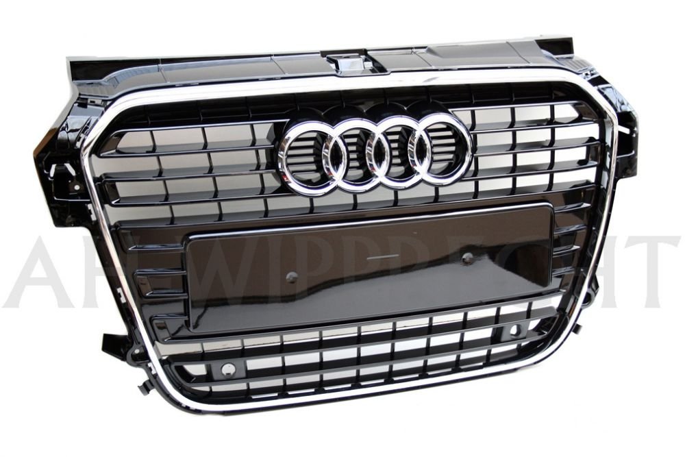 Kühlergrill Original Audi A1 S-Line schwarz glänzend Chromrahmen Tuning Grill 8X0853651 T94 Kühlergrill Original Audi A1 S-Line schwarz glänzend Chromrahmen Tuning Grill 8X0853651 T94 von Audi