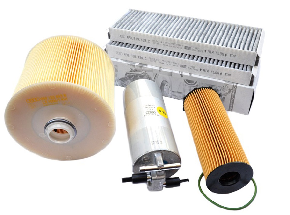 Original Audi Teile A6 4F Allroad 2.7L 3.0L V6 TDI Motor Inspektionspaket Filter Service KIT 4-teilig ab 10/2008 Original Audi Teile A6 4F Allroad 2.7L 3.0L V6 TDI Motor Inspektionspaket Filter Service KIT 4-teilig ab 10/2008 von Audi
