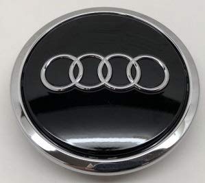 Audi 4B0601170AAX1 Nabenkappe (1 Stück) Zierkappe Radkappe schwarz chrom glänzend von Audi