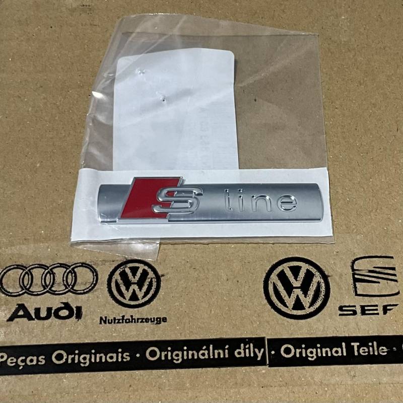 Original Audi Ersatzteile Audi S-Line Schriftzug Aufkleber A3 A4 A6 TT von Audi