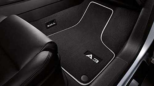 Audi 8P1061270PMNO Textilfußmatten 4X Fußmatten Premium Velours Stoffmatten, mit A3 Schriftzug von Audi