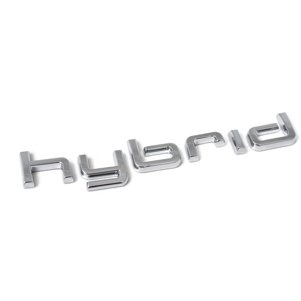 Original Audi Hybrid Schriftzug seitlich Exterieur Kotflügel Emblem Logo chrom von Audi