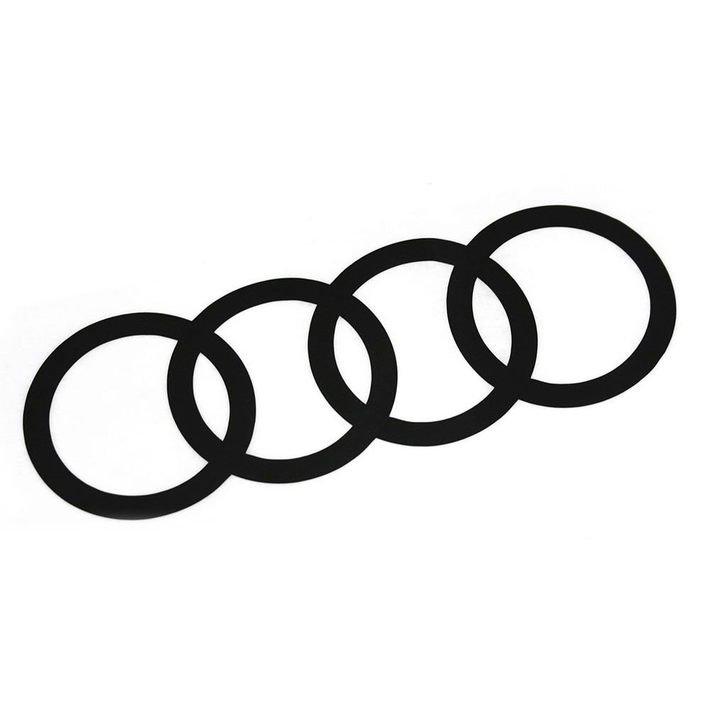 Audi Original Q2 C-Blade Dekorfolie Set Ringe Exterieur Ringe Brilliantschwarz 81B064317 Y9B von Audi