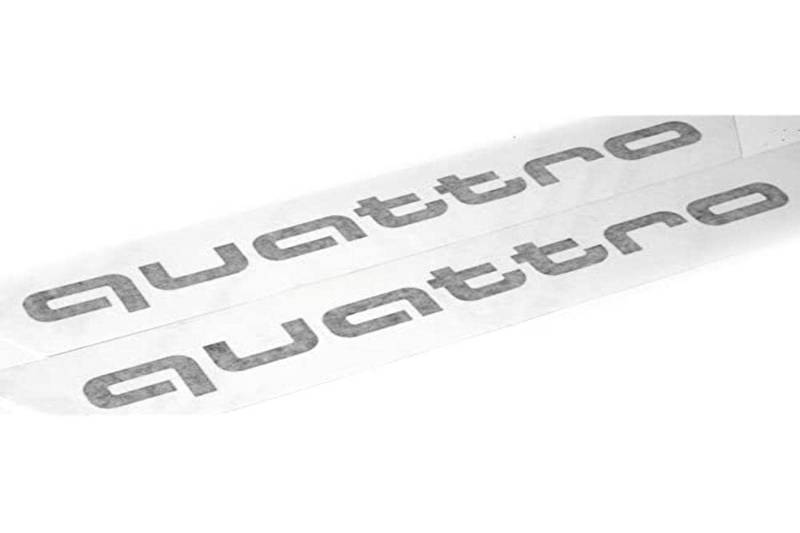 Audi Original Q2 C-Blade Dekorfolie Set Quattro Exterieur Schriftzug Florettsilber 81A064317 Z7G von Audi