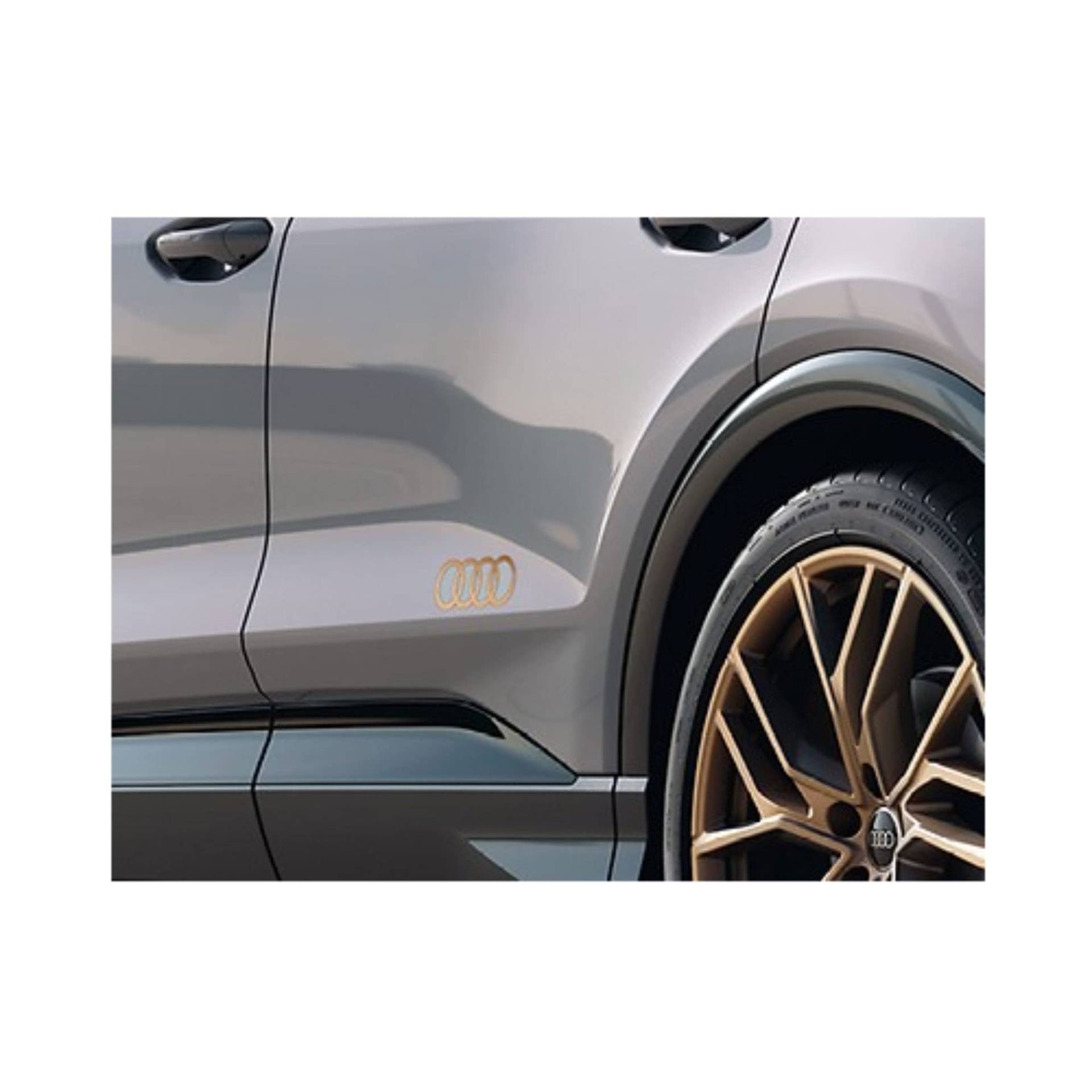 Audi 89A06431750C Dekorfolien Ringe Logo Emblem Schriftzug Folie, bronze matt von Audi