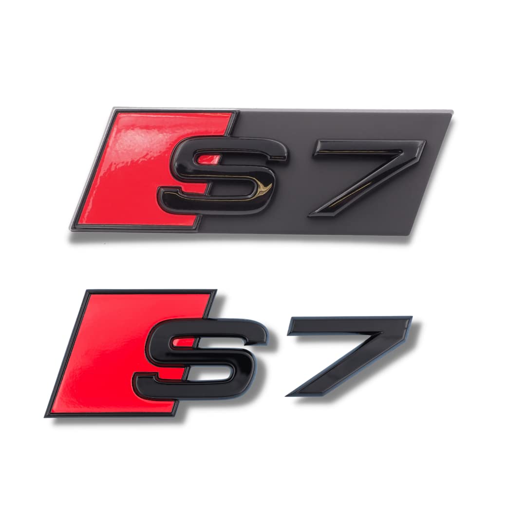 Original Audi Schriftzug - für S7 und weitere Audi Modelle, Schwarz, Tuning Exclusive Black Edition, Schriftzug-Set für Heckklappe & Kühlergrill, Mehrere Audi Modelle, Schriftzugpaket, Selbstklebend Original Audi Schriftzug - für S7 und weitere Audi Modelle, Schwarz, Tuning Exclusive Black Edition, Schriftzug-Set für Heckklappe & Kühlergrill, Mehrere Audi Modelle, Schriftzugpaket, Selbstklebend von Audi