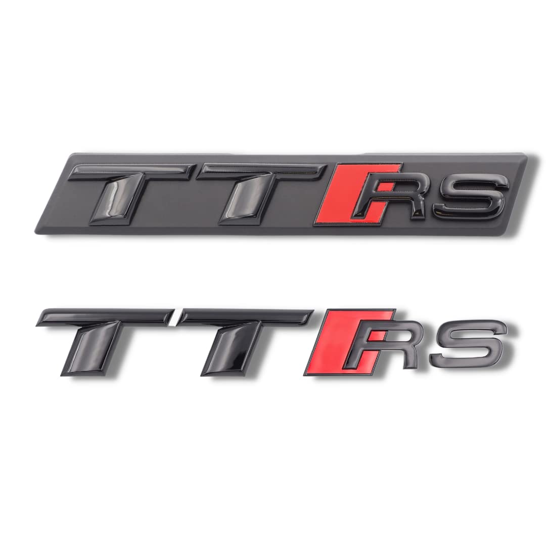 Original Audi Schriftzug - für TTRS und weitere Audi Modelle, Schwarz, Tuning Exclusive Black Edition, Schriftzug-Set für Heckklappe & Kühlergrill, Mehrere Audi Modelle, Schriftzugpaket, Selbstklebend Original Audi Schriftzug - für TTRS und weitere Audi Modelle, Schwarz, Tuning Exclusive Black Edition, Schriftzug-Set für Heckklappe & Kühlergrill, Mehrere Audi Modelle, Schriftzugpaket, Selbstklebend von Audi