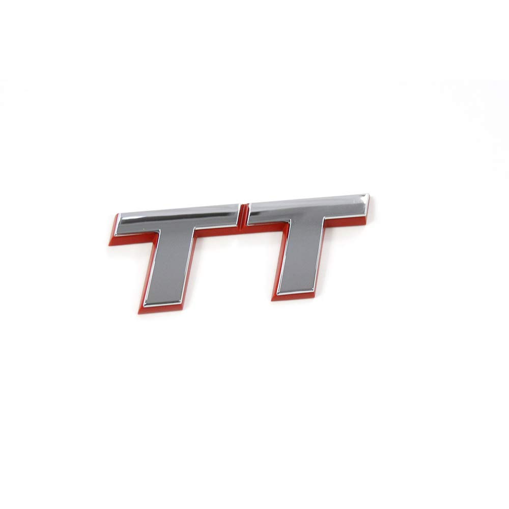 Audi 8N0853743C2ZZ Schriftzug TT Emblem Logo Aufkleber Chrom/rot von Audi