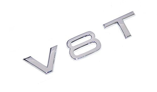 Audi Schriftzug V8T Original Tuning Emblem Kotflügel Typzeichen Chrom von Audi