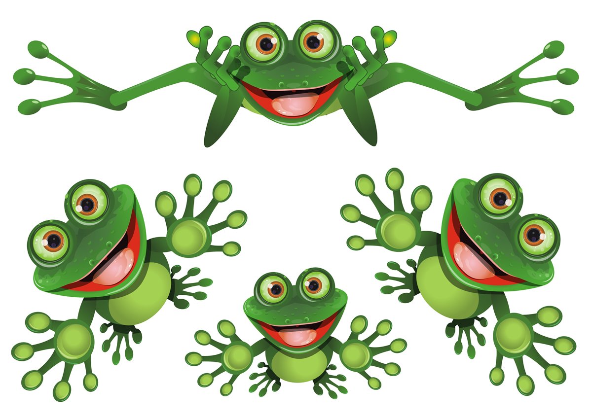 Lustiger Frosch - Funny Frog - Autoaufkleber - Funny Frog Set 02 von aufgeklebt.de