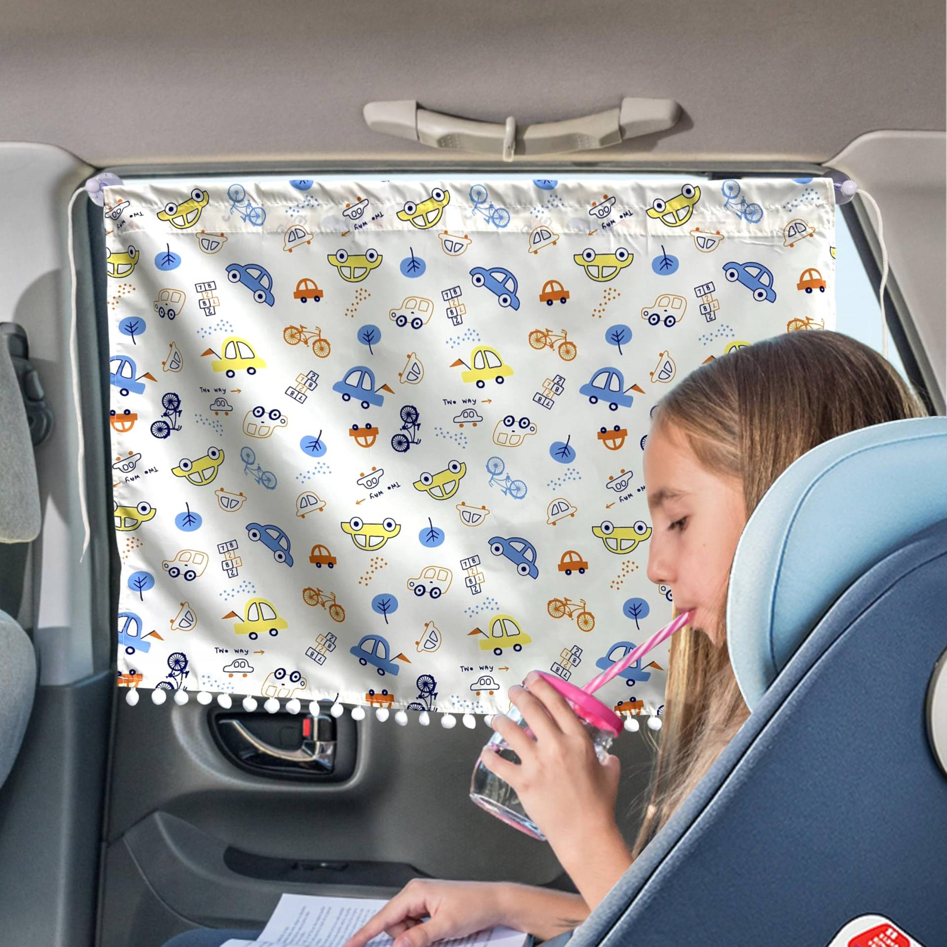 Aufisi Sonnenschutz Auto Baby 2 Stück- 63x49 cm Sonnenblende Auto Seitenscheibe mit 2 Saugnäpfen, Geeignet für Familienreisen, Muster 4 Aufisi Sonnenschutz Auto Baby 2 Stück- 63x49 cm Sonnenblende Auto Seitenscheibe mit 2 Saugnäpfen, Geeignet für Familienreisen, Muster 4 von Aufisi