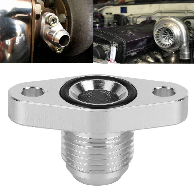 Bride de vidange d'huile 10AN Turbo, adaptateur de bride de retour d'huile AN10 raccord en alliage d'aluminium adapté pour TD04 TD05 TD06 série T3 / T4 von Akozon