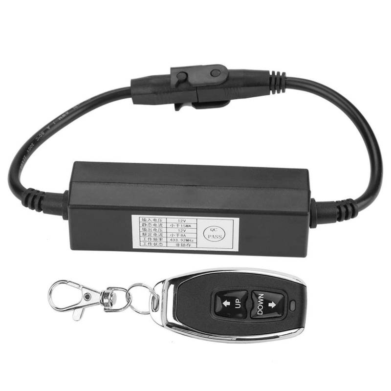 Aukson Drahtlose Steuerung des Gleichstrommotors, 12-V-Linearantrieb DPDT-Schalter Vorwärts Rückwärts Schwarz von Aukson