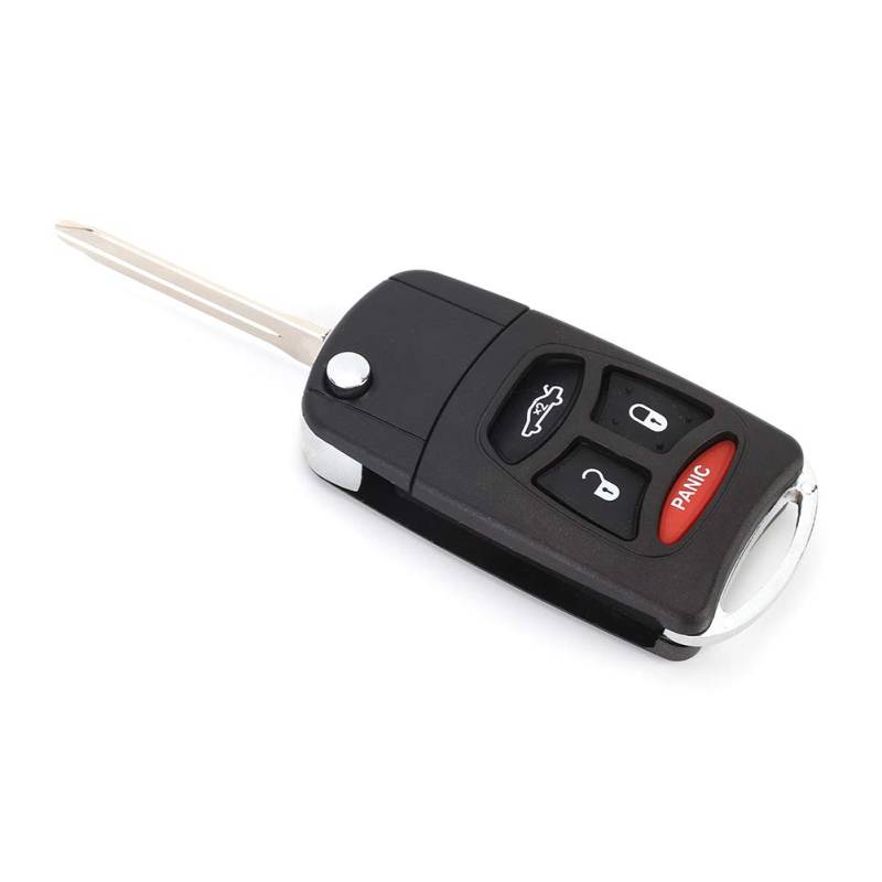 Schlüsselschale, Schlüsselanhänger 3 + Panic Button Folding Remote Flip Cover Passend für 300 2005-2007 von Akozon