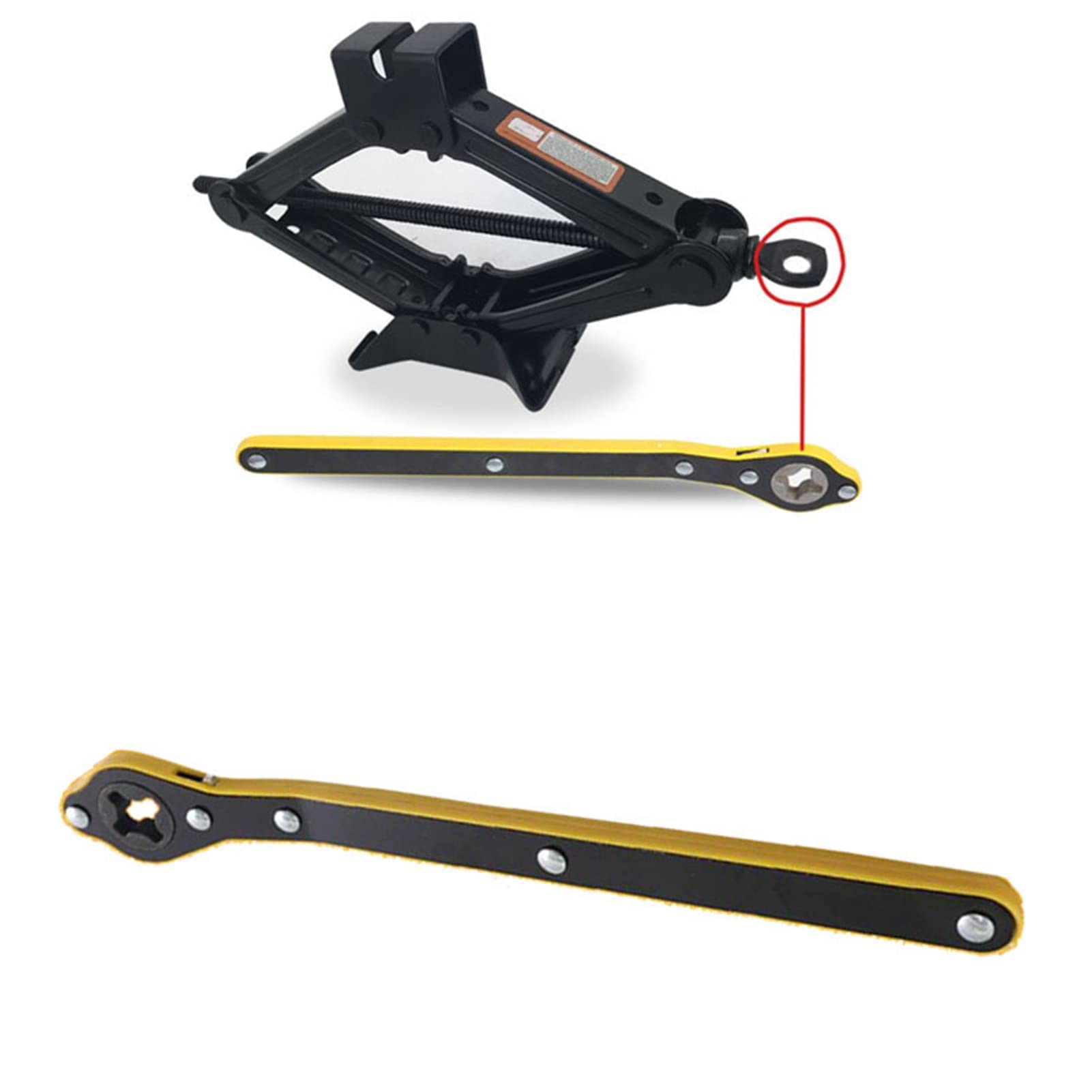 Arbeitssparender starker Ratschenschlüssel mit Wipp-Design für Auto-Reparaturarbeiter (Schraubenadapter) von Aumotop