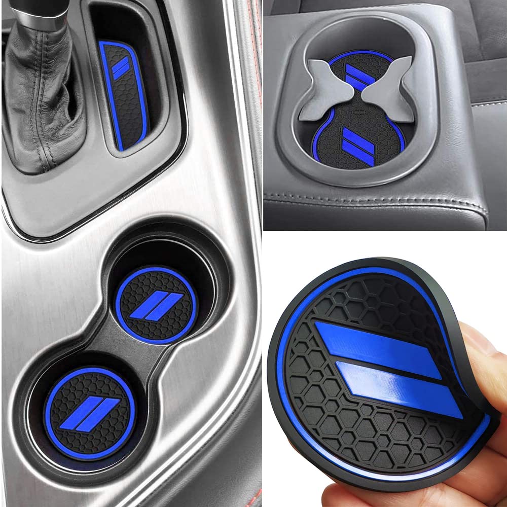Auprite Anti-Staub-Matten für Dodge Challenger 2015–2023, passgenau für Getränkehalter, Matten, Tür, Tasche, Mittelkonsole, Auskleidungen für Challenger 2022, Dunkelblau, 11 Stück Auprite Anti-Staub-Matten für Dodge Challenger 2015–2023, passgenau für Getränkehalter, Matten, Tür, Tasche, Mittelkonsole, Auskleidungen für Challenger 2022, Dunkelblau, 11 Stück von Auprite