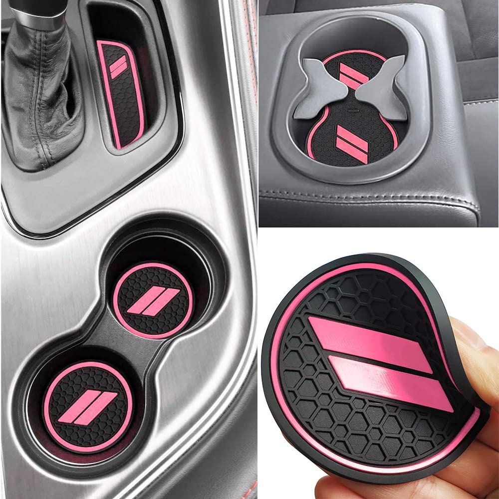 Auprite Anti-Staub-Matten für Dodge Challenger-Zubehör 2015, 2016, 2017, 2018, 2019, 2020, 2021, 2022, 2023, passgenau für Getränkehalter, Matten, Tür, Tasche, Mittelkonsole, 11 Stück/Set, Rosa Auprite Anti-Staub-Matten für Dodge Challenger-Zubehör 2015, 2016, 2017, 2018, 2019, 2020, 2021, 2022, 2023, passgenau für Getränkehalter, Matten, Tür, Tasche, Mittelkonsole, 11 Stück/Set, Rosa von Auprite