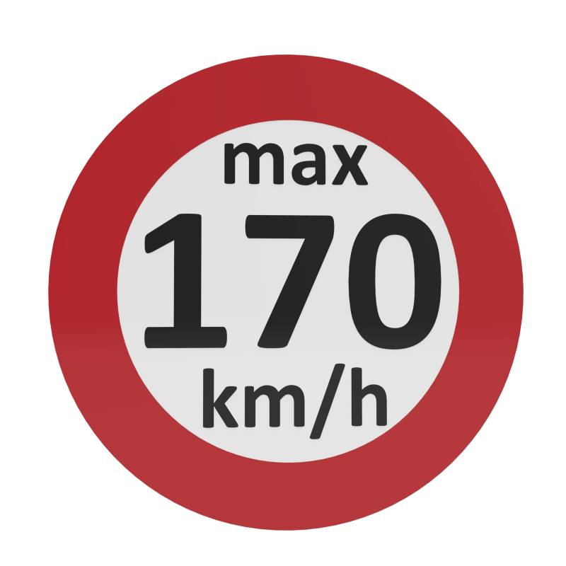 AUPROTEC Geschwindigkeitsaufkleber Winterreifen Aufkleber 160-240 km/h Auswahl: (10 Stück, 170 km/h) von AUPROTEC