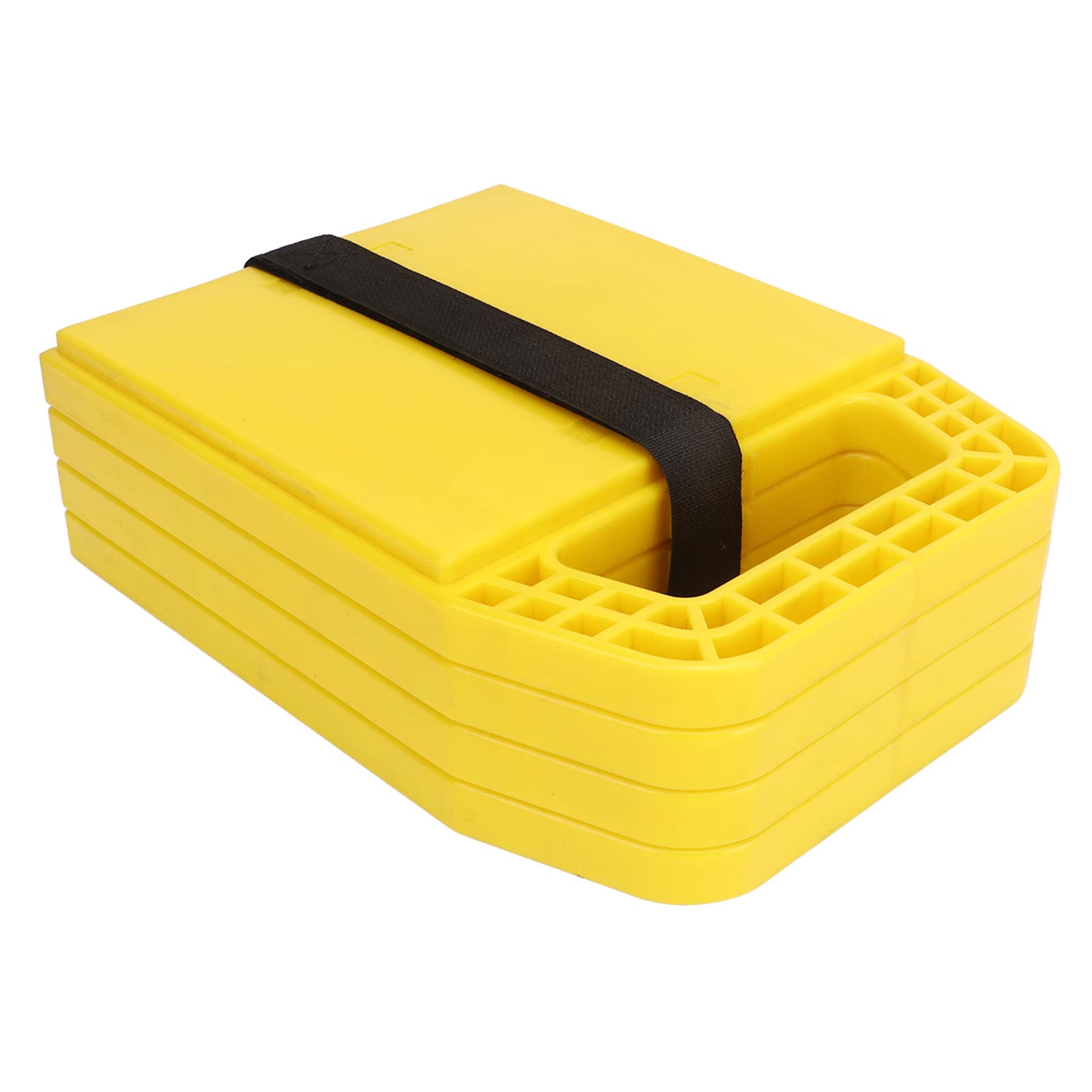 4 Stück RV Nivellier-Unterlagen für Autos, Wohnmobile, Wohnwagen, Anhänger (Yellow) von Ausla