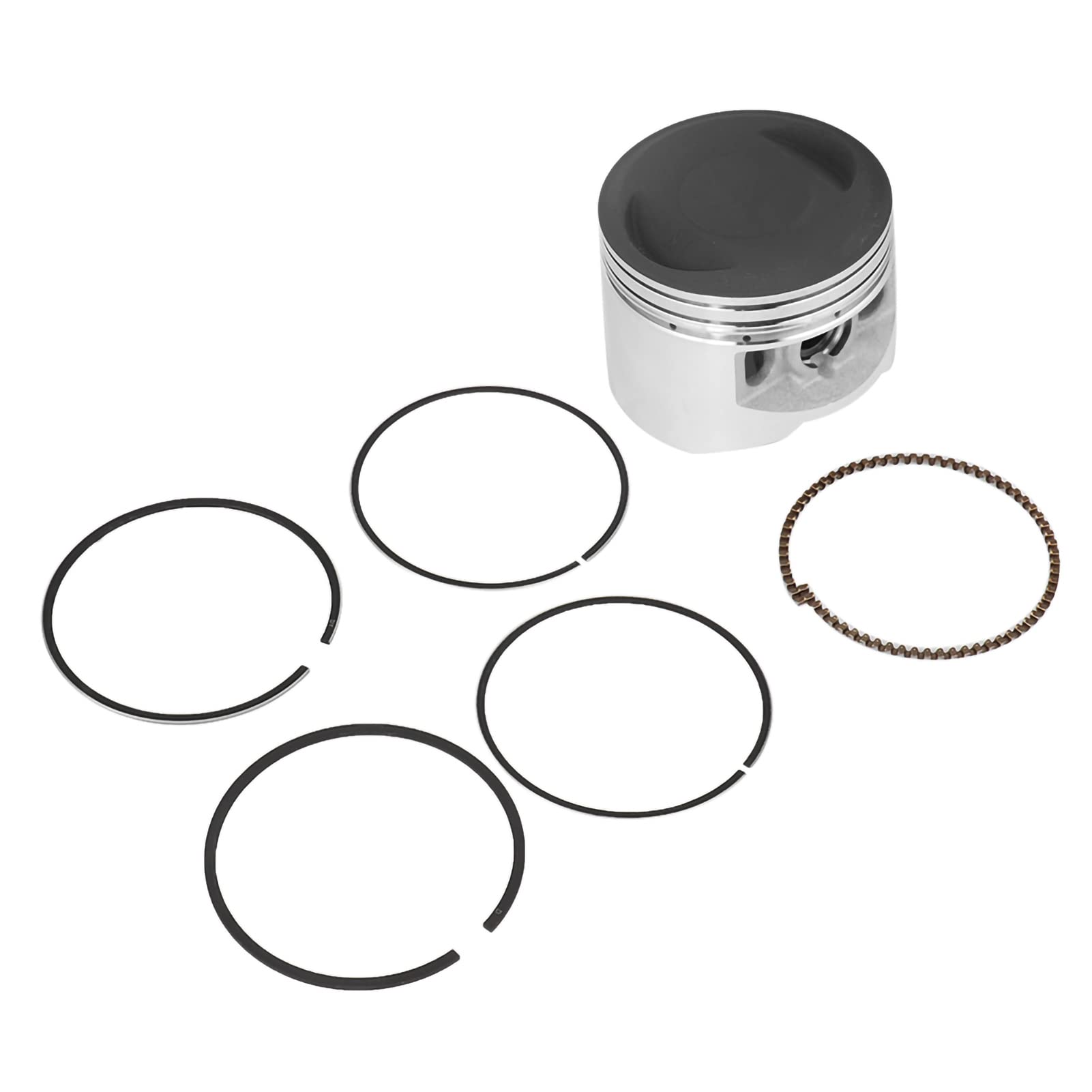 Aluminium-Pin-Kolbenring-Set, Kompatibel mit 56mm 13mm Durchmesser Kolben, Passend für ZHONGSHEN 140 C C Motor PIT PRO DIRT BIKE von Ausla