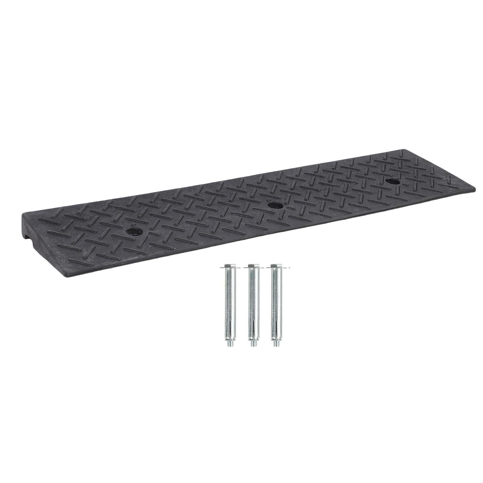 Ausla Gummi Bordsteinrampe Auto Steigung Schritt Pad Laderampen für Tür Gehweg Ladedock (100 * 25 * 5 cm) von Ausla