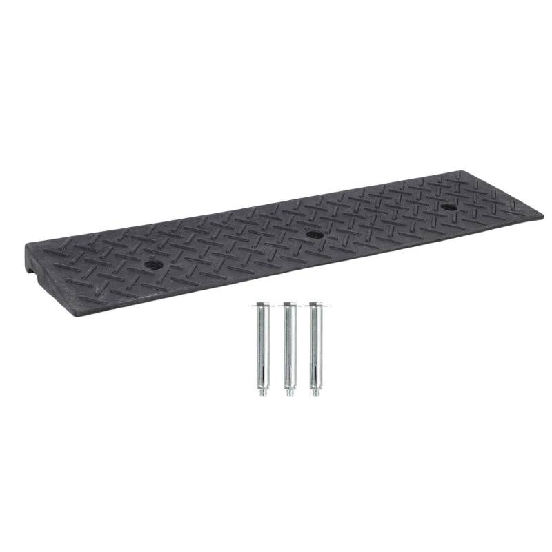 Ausla Gummi Bordsteinrampe Auto Steigung Schritt Pad Laderampen für Tür Gehweg Ladedock (100 * 25 * 5 cm) von Ausla