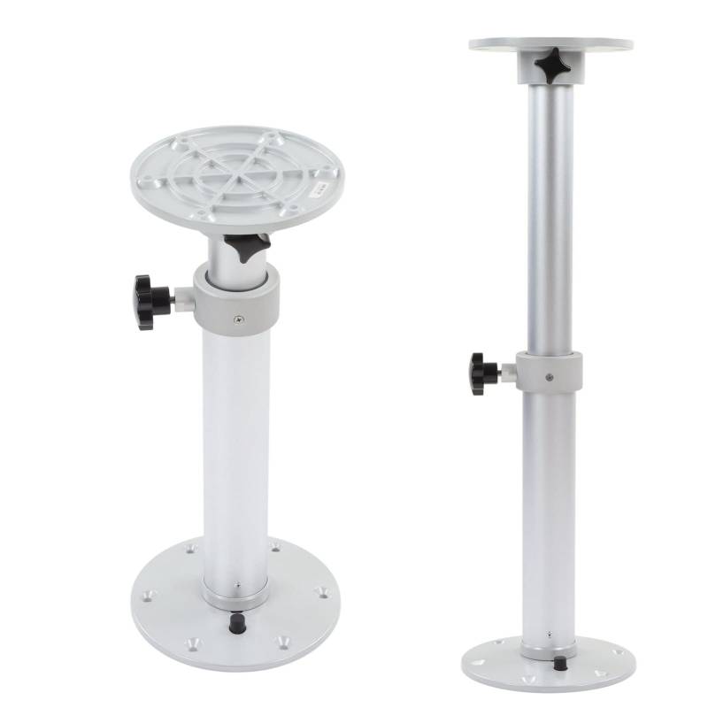 Ausla Tischbeine Tischfuß Abnehmbar Höhenverstellbares 460-700mm Aluminiumlegierung 360° drehbar Abnehmbarer Teleskopierbarer Tischhalterung für Wohnmobil Boot RV Yacht Balkon von Ausla