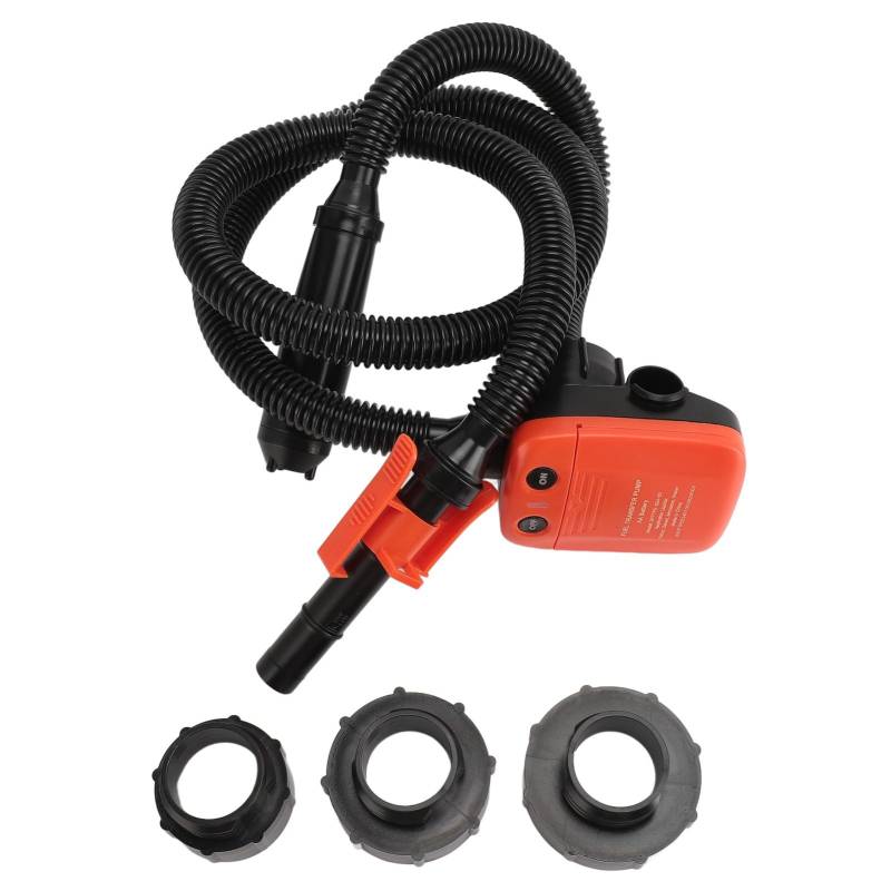 Automatische Kraftstoffübertragungspumpe, Batteriepumpe mit Auto-Stopp-Sensor 2,4 Gpm Durchflussrate und 3 Tankadapter für Benzin-öl von Ausla