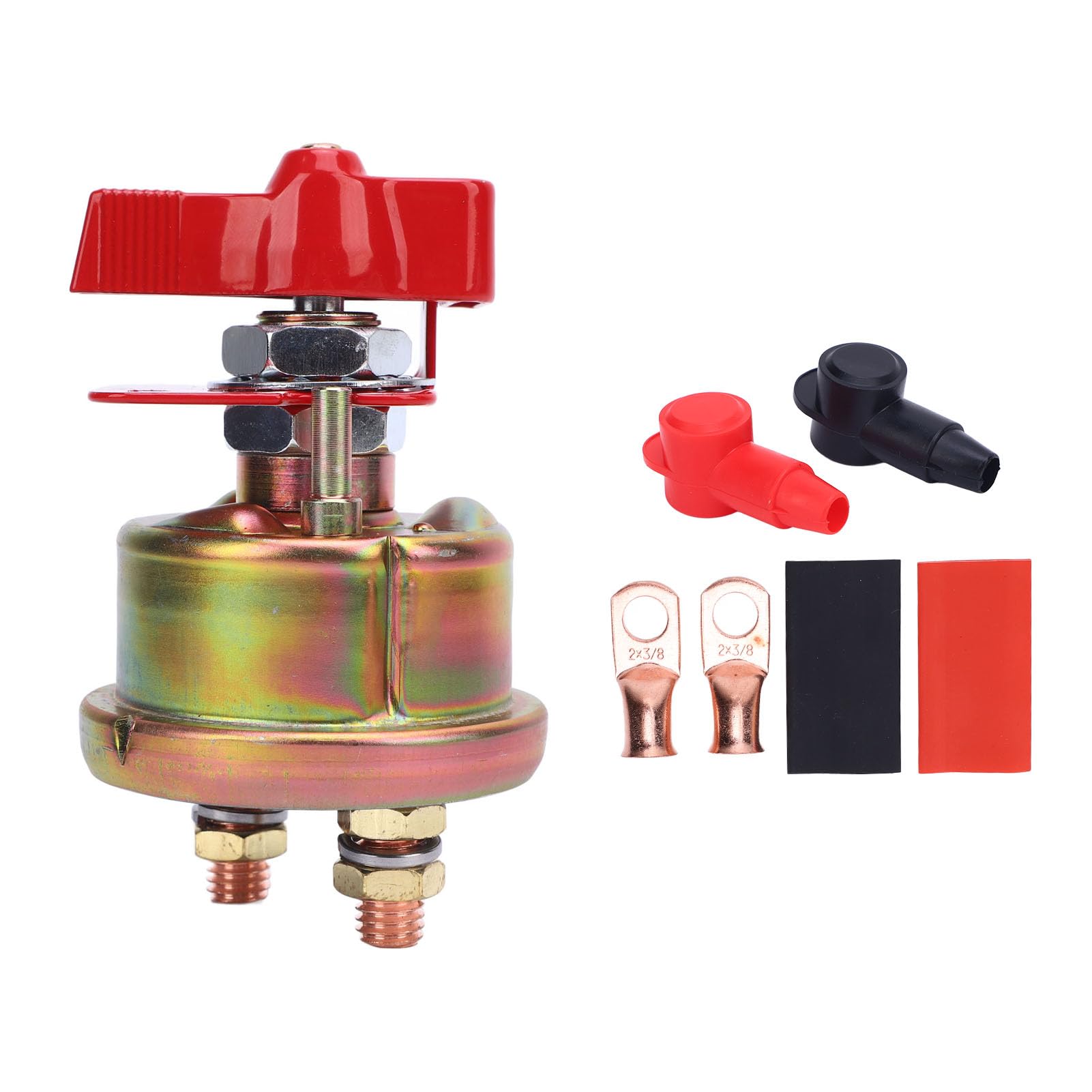 Master -Batterie -Trennschalter Set DC 24 V 300A Zwei Kupferklemme Batterie -Isolatorschalter für Boots RV ATV -Auto -LKW Master -Batterie -Trennschalter Set DC 24 V 300A Zwei Kupferklemme Batterie -Isolatorschalter für Boots RV ATV -Auto -LKW von Ausla