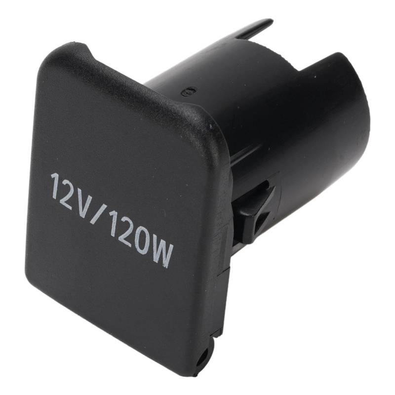 Power Outlet Socket Cap Deckle Stecker Vorne Konsole Zigarre Leichter Stromauslass Sockets Abdeckung 85535 33060 für GS460 LX570 (BLACK) von Ausla